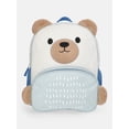 thumbnail image 1 of Wonder Nation Toddlers' 13.5" Cozy Teddy Bear Backpack, Minted Green, 1 of 5