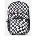 thumbnail image 1 of Wonder Nation Unisex 17" Optic Checks Backpack & Lunch Set, Black/White, 1 of 5