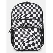Unisex 17" Optic Checks Backpack & Lunch Set, Black/White