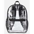 thumbnail image 1 of Wonder Nation Kids' Clear 17" Adaptive Backpack, Black, 1 of 5