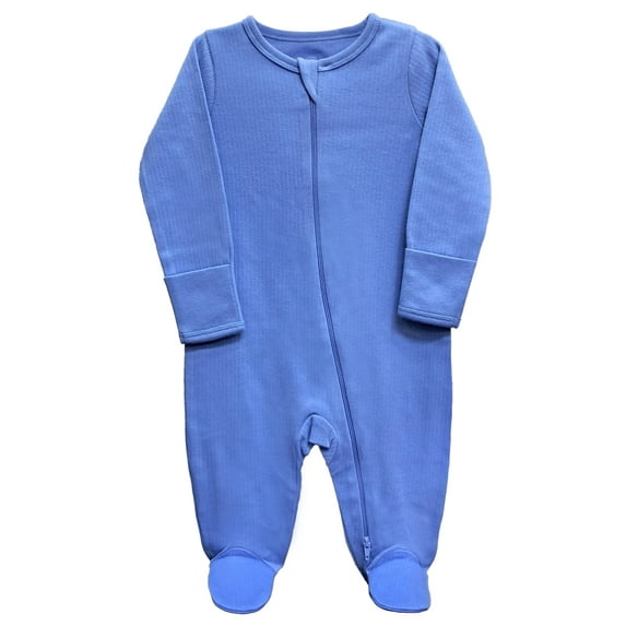 Wonder Nation Unisex Baby Zip Front Sleep N Play Pajamas, Preemie-6/9 Months