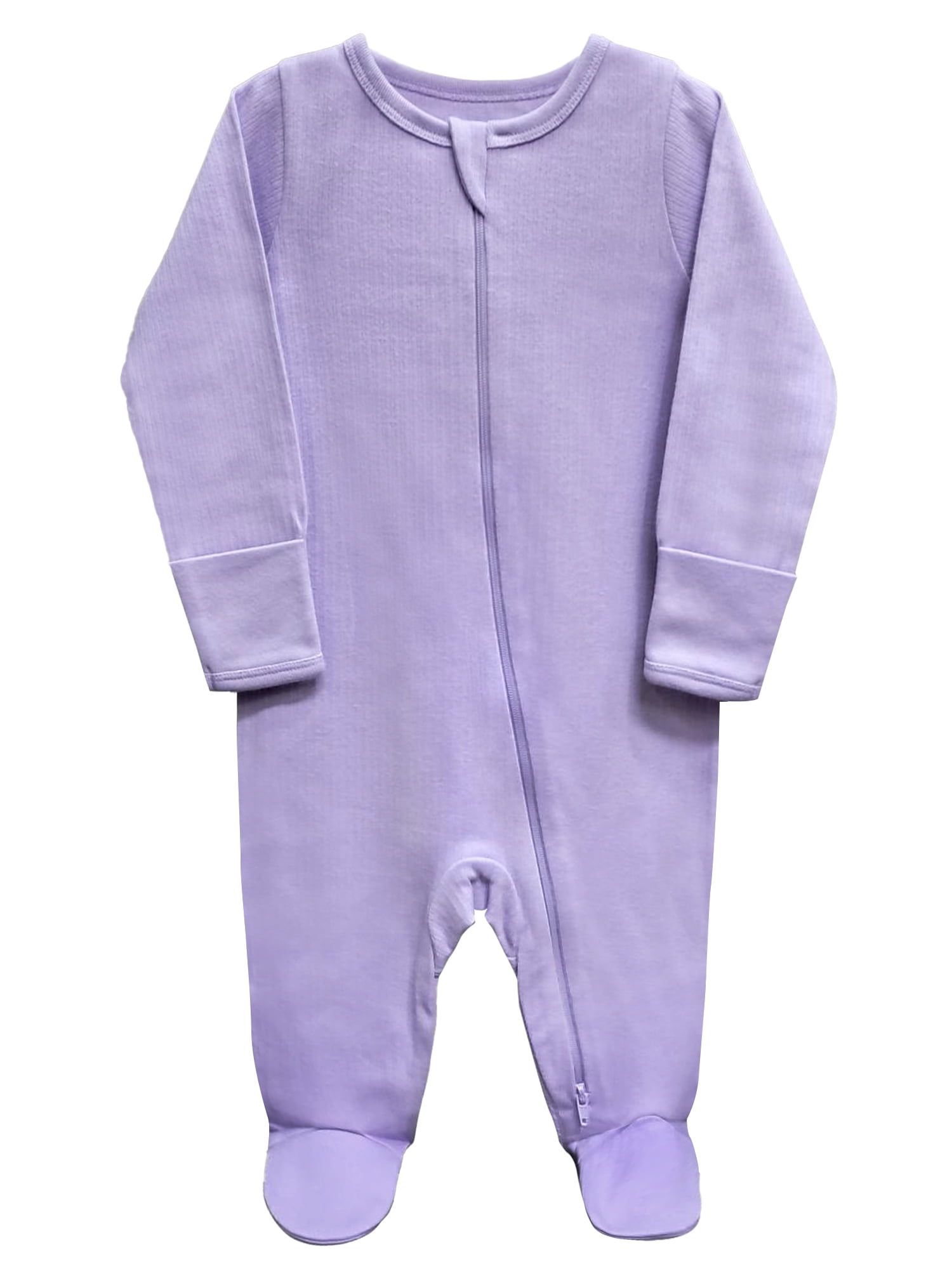 Wonder Nation Unisex Baby Zip Front Sleep N Play Pajamas, Preemie6/9 Months