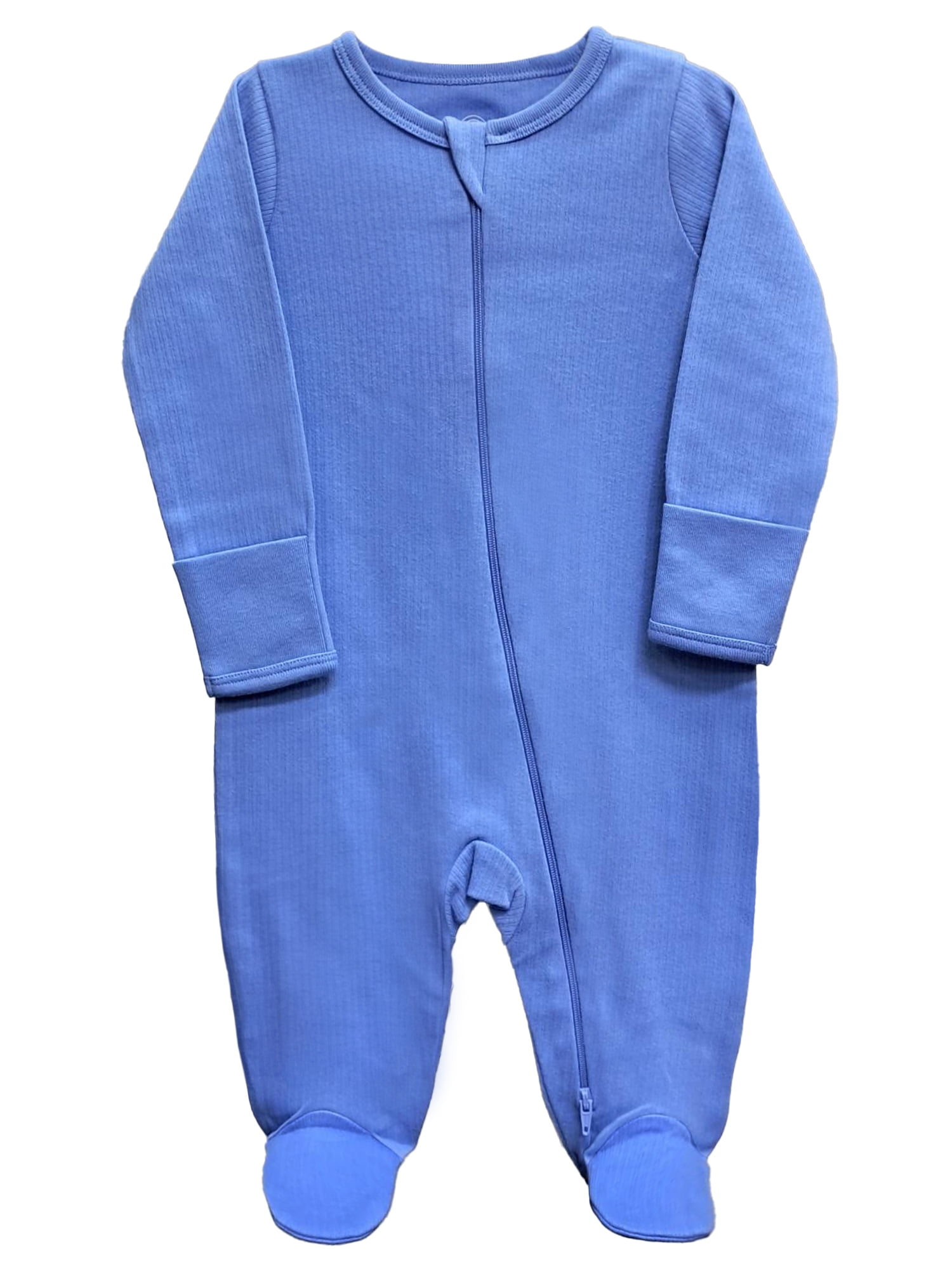 Wonder Nation Unisex Baby Zip Front Sleep N Play Pajamas, Preemie6/9