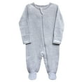 Wonder Nation Unisex Baby Zip Front Sleep N Play Pajamas, Preemie6/9