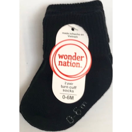 Wonder Nation Unisex Gripper Socks, 2 Pack