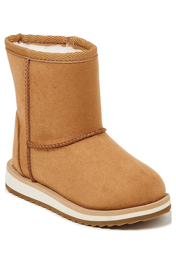 Unisex Kids Cozy Winter Boots, Slip On, Black, Size 10