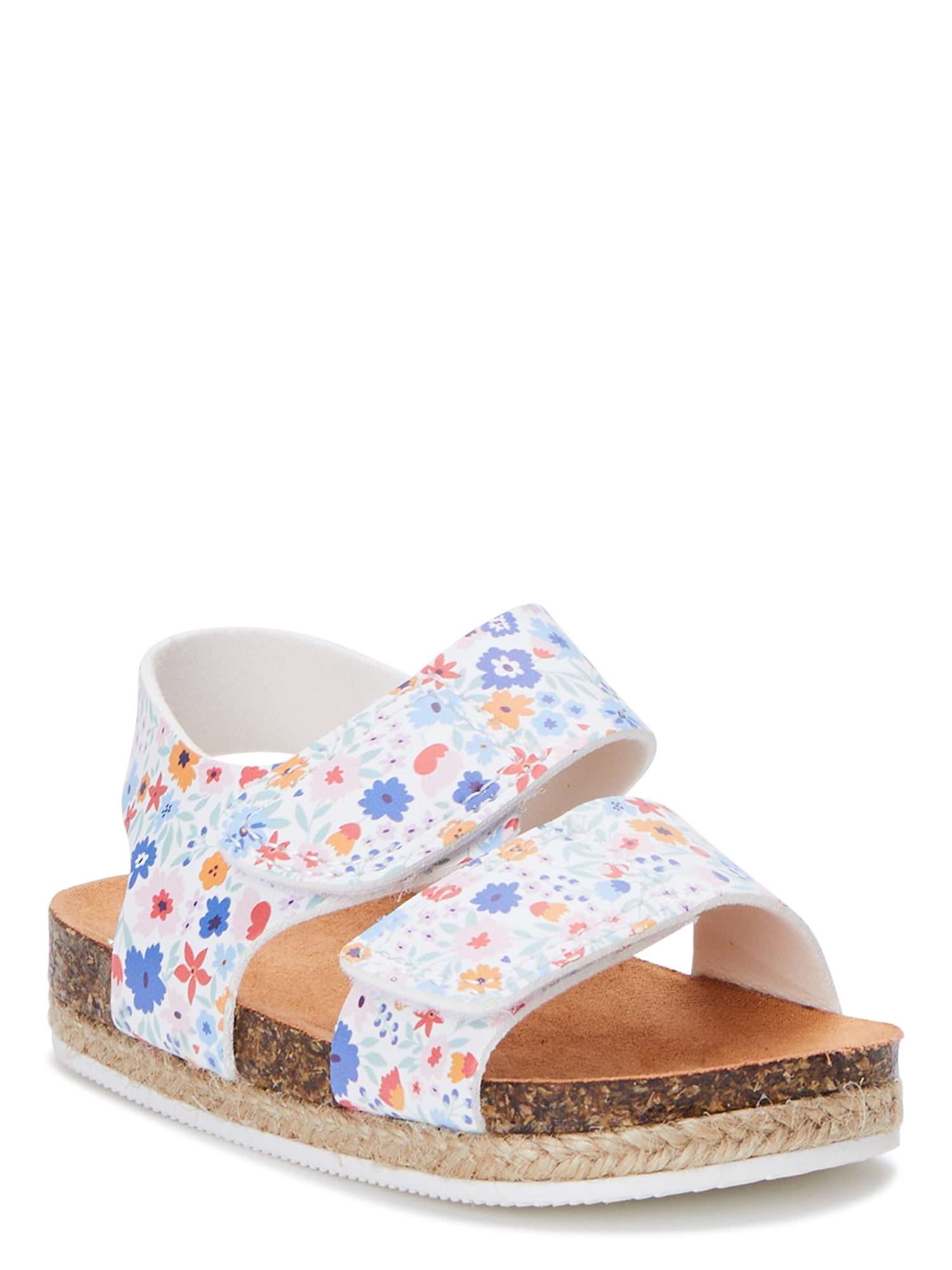 Top floral footbed sandals Factory Sale Black Friday