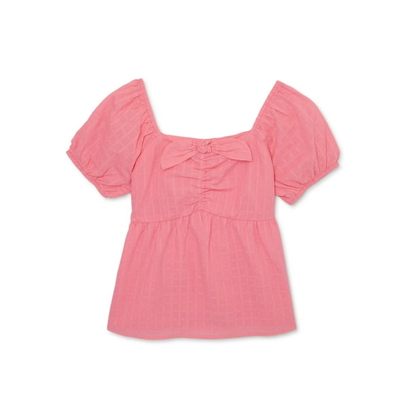 Wonder Nation Woven Bow Front Babydoll, Top (Girls'), Sizes 4-18 & Plus