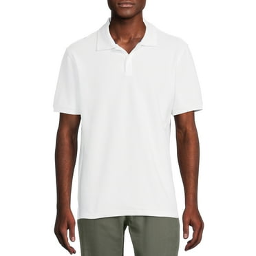 Wonder Nation Young Mens School Uniform Short Sleeve Pique Polo Shirt, Sizes S-XL