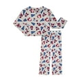 thumbnail image 1 of Wonder Nation Hello Kitty Girls Long Sleeve Top and Sleep Pant Pajama Set, 2-Piece, Sizes 4-18, 1 of 3