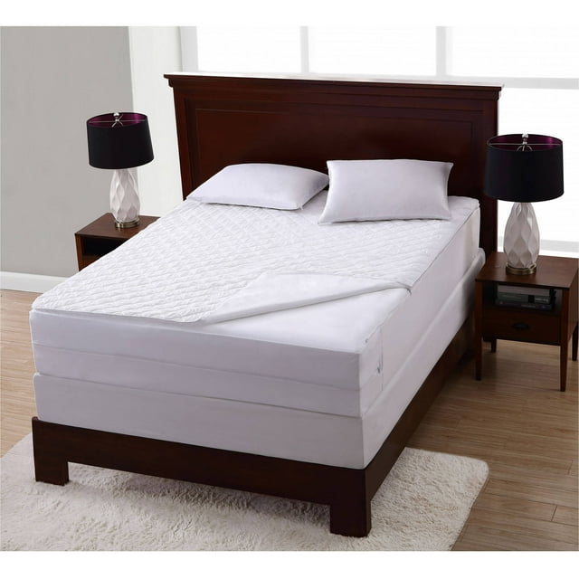 Wonder Pad Zip-Off Top Waterproof Hypoallergenic Mattress Protector, Twin