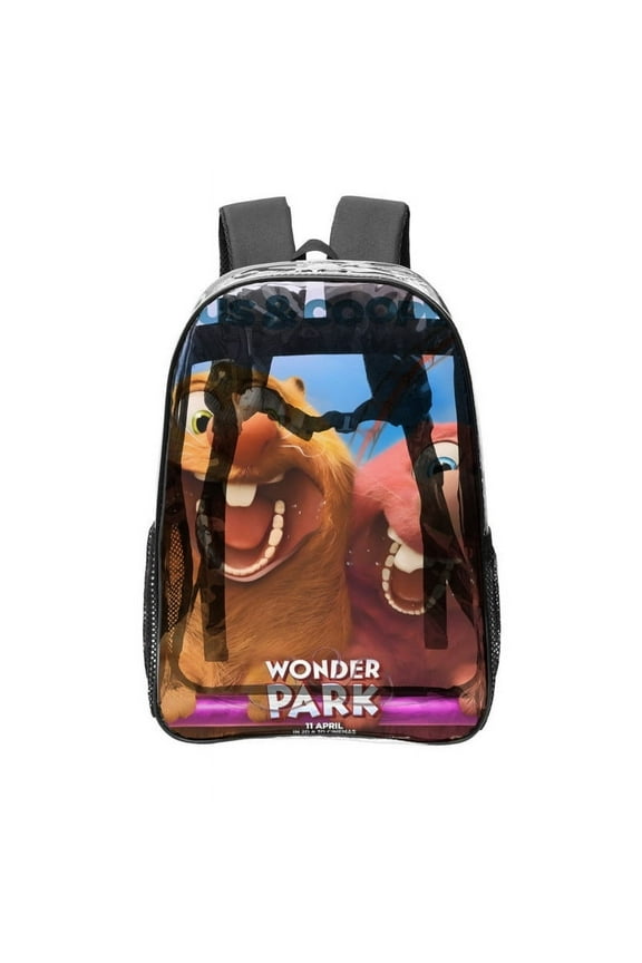 Wonder Park Adventures Pattern Transparent Backpack Lightweight And fashionable Showcasing Personality And Leading The Trend