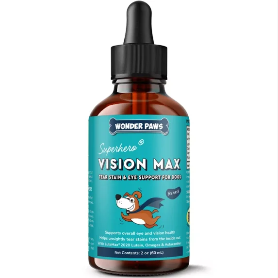 Eye Supplement For Dogs-Lutein, Zeaxanthin, Astaxanthin & Omegas-Tear Stain,Vision & Macular Support-2oz