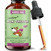 Milk Thistle Liver Support for Dogs   Detox, Kidney & Hepatic Health   Curcumin, Omegas   2 oz