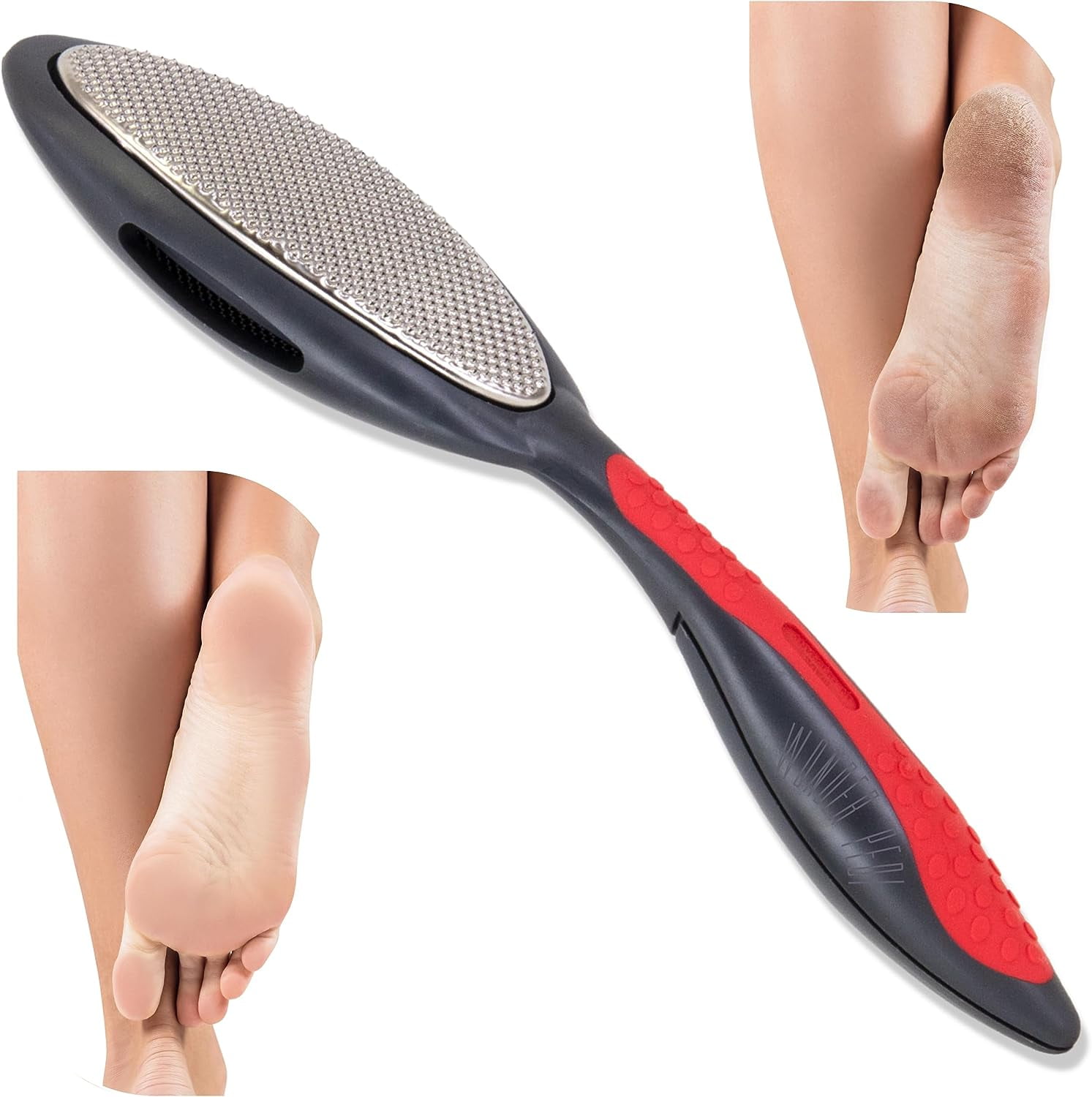 Temperia Leg, Heel & Foot Scrubber for Dead Skin - Very Sharp  & Big (11 * 3 inch) - Pedicure & Feet Scrub Tools, Foot Scraper Cleaner &  Filer, Callus