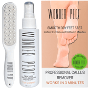Callus Remover - Three Minutes Fix- Foot File Rasp and Instant Foot Softener Wonder Pedi
