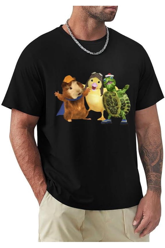 Wonder Pets Classic Retro Cartoon Kids TV Show Fan Graphic T-shirt, for men & women, up to size 5XL.