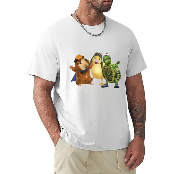 Wonder Pets Classic Retro Cartoon Kids TV Show Fan Graphic T-shirt, for men & women, up to size 5XL.