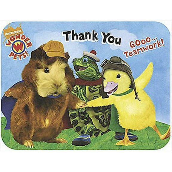 Wonder Pets Thank You Notes w/ Env. (8ct)