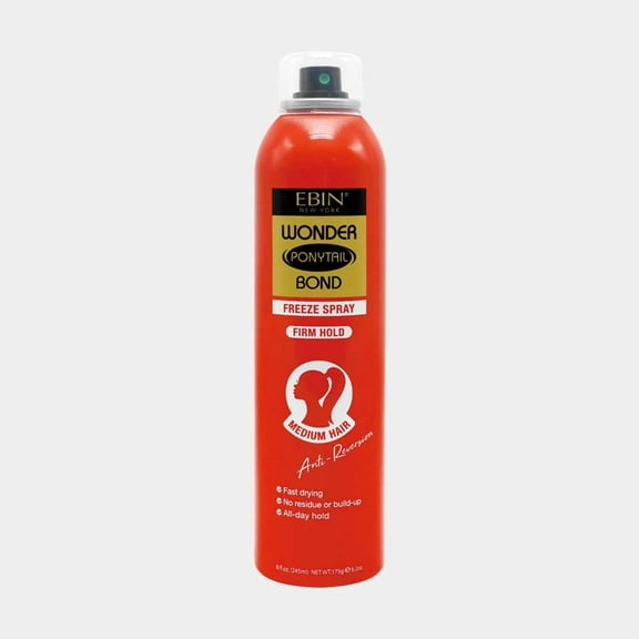 EBIN Wonder Ponytail Bond Freeze Spray - Firm Hold 8oz/ 245ml