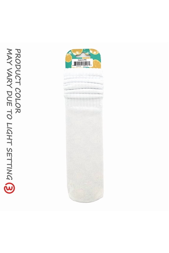 SLOUCH - WHITE One Size 3 Pairs