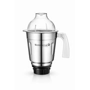 Wonder Star Mixer Grinder Jar 1.75 Litre Stainless Steel Big Wet Grinding Jar with 6 Blade Compatible with Preethi Blue Leaf, Chef Pro, Trio, Eco Plus, Zodiac, MG 146 & More