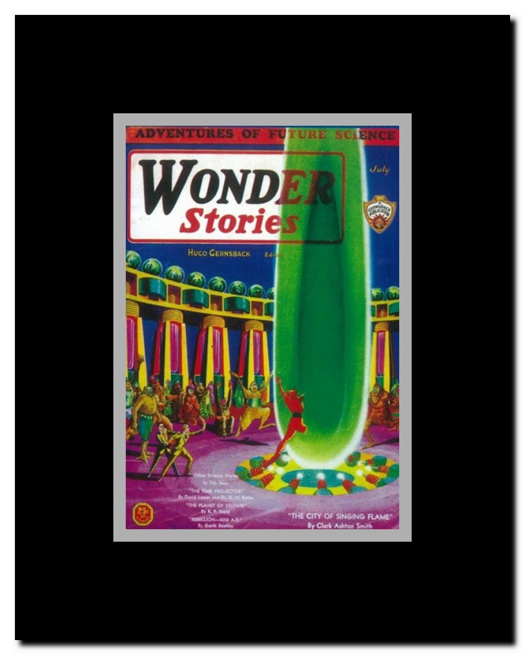 Wonder Stories (Pulp) Framed Movie Poster