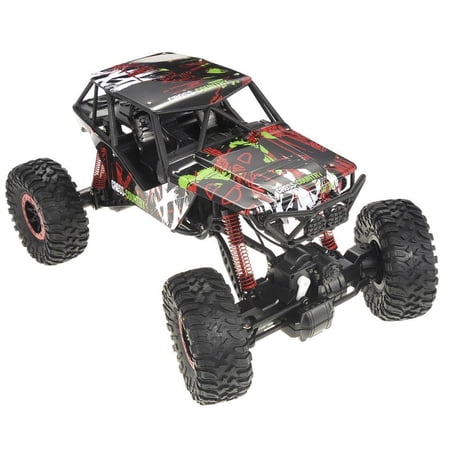 Wonder Wheels 1:10 RC 2.4G 4WD Rally Rock Crawler Car - Red