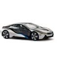 thumbnail image 1 of Wonder Wheels 1:14 RC Remote Control BMW i8 BMW Sports Car - Silver, 1 of 4