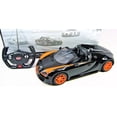 thumbnail image 1 of Wonder Wheels 1:14 RC Remote Control Bugatti Veyron Grand Sport Vitesse Licensed Model Car - Black/Orange, 1 of 8
