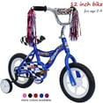 thumbnail image 1 of Wonder Wheels 12 In. Kid's Beginner Bicycle for 2-4 Years Old Boy's and Girl's with Foam Tire for Indoor Use No Brake, Blue, 1 of 9