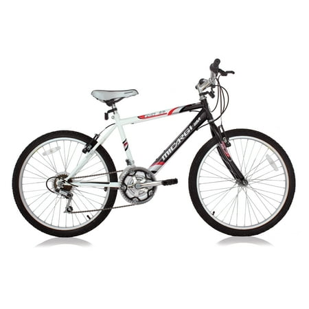 Wonder Wheels 24 In. Mtb 18 Speed Bicycle, Bike, Steel Frame Alloy Rims 36 H - Black