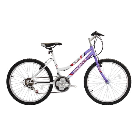 Wonder Wheels 24" Mtb 18 Speed Bicycle, Bike, Steel Frame Alloy Rims 36 H - Purple