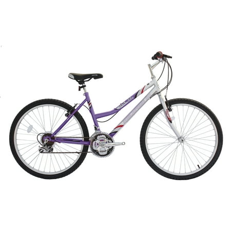 Wonder Wheels 26 In. Mtb 18 Speed Bicycle, Bike, Steel Frame Alloy Rims 36 H - Purple