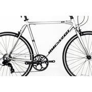Wonder Wheels Road Bike 700C 53 cm Aluminum Frame White Shimano Tx-35 7 Speed Alloy Black Rims, Black Spokes 700C*1.5*14G*32H Tire: Black - White