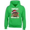 thumbnail image 1 of Wonder Why Christmas Missed Us Hoodie Unisex Sweatshirt Color Irish Green Medium, 1 of 2