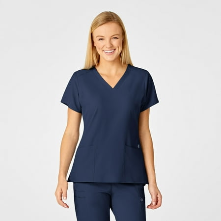 Wonder Wink Women's Flex-Back Stylized V-Neck Top