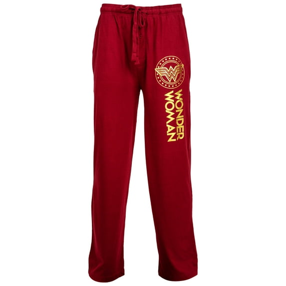 Wonder Woman Golden Logo Unisex Pajama Pants-3XLarge (48-50)