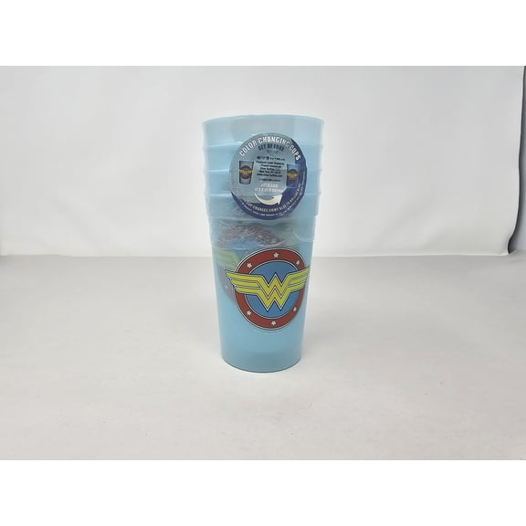 Wonder Woman 15oz Color Changing Cups Set of Four