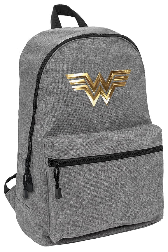 Wonder Woman 1984 Golden Logo Lightweight Backpack for Work School Daily Use Packable for Travel
