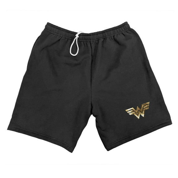 Wonder Woman 1984 Golden Logo Mens Sweat Shorts