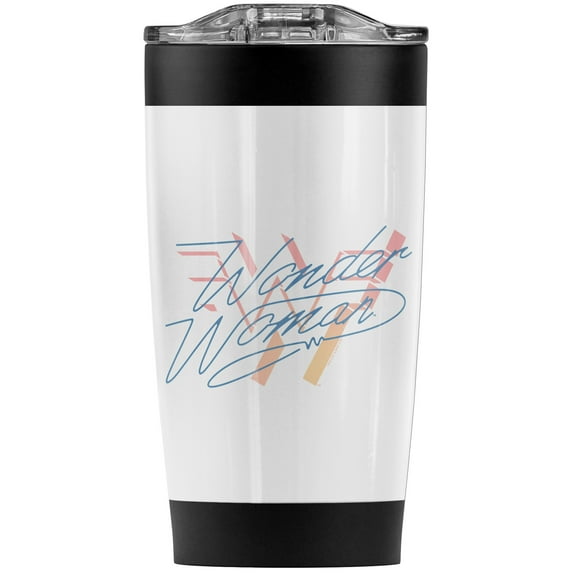 Wonder Woman 1984 Wonder Fade Stainless Steel Tumbler 20 oz Coffee Travel Mug/Cup, Vacuum Insulated & Double Wall with Leakproof Sliding Lid | Great for Hot Drinks and Cold Beverages