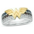 thumbnail image 1 of Wonder Woman 1CT Simulated Multi Color Wedding Ring 14K Multi Gold Plated, 1 of 2