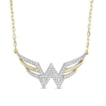 thumbnail image 1 of Wonder Woman 2.00Ct Lab-Created Diamond Pendant 14K Yellow Gold Plated Silver, 1 of 2