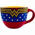 thumbnail image 1 of Wonder Woman  24 oz Wonder Woman Glitter Logo Soup Mug, Red & Blue, 1 of 1