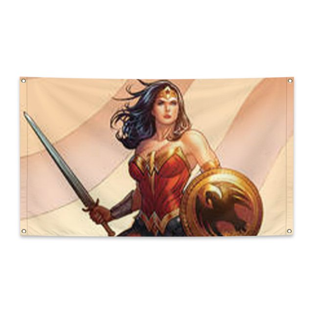 Wonder Woman 3×4 ft Face Flag Vivid Color and Fade proof Canvas