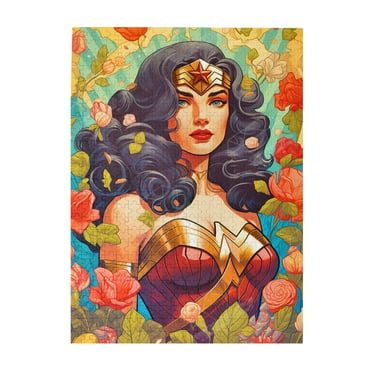 Wonder Woman 500 Piece Jigsaw Puzzle for Adults Kids, Challenging Puzzle Perfect for Game Nights, Fun and Colorful Families Toy Gift Home Decor