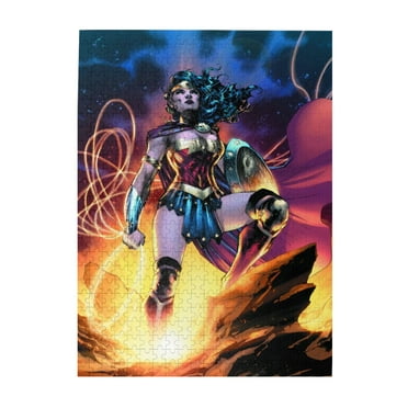 Wonder Woman 500 Piece Jigsaw Puzzle for Adults Kids, Challenging Puzzle Perfect for Game Nights, Fun and Colorful Families Toy Gift Home Decor