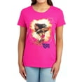 thumbnail image 1 of Wonder Woman 75Th Burst Women's T Shirt, Hot Pink, 2X-Large, 1 of 6