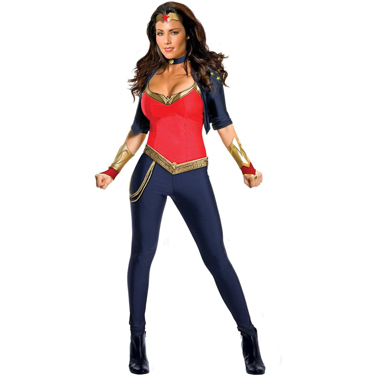 DC Wonder Woman Adult Bustier Costume w/Leggings and Tiara : :  Clothing, Shoes & Accessories